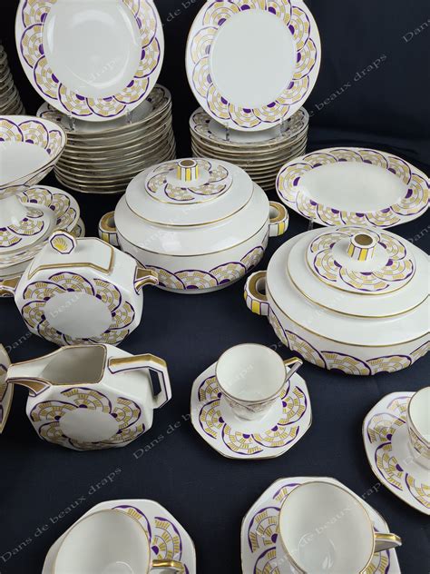 Services d'assiettes de table en porcelaine 